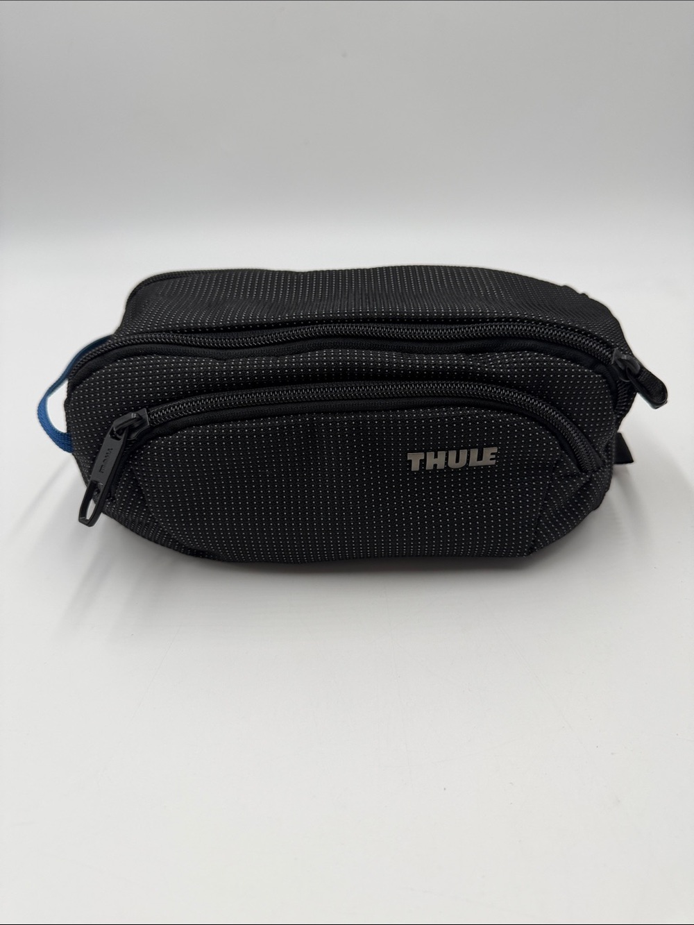 Thule Black Men's Travel Toiletry Pouch with Subtle Dot Pattern Crossover 2